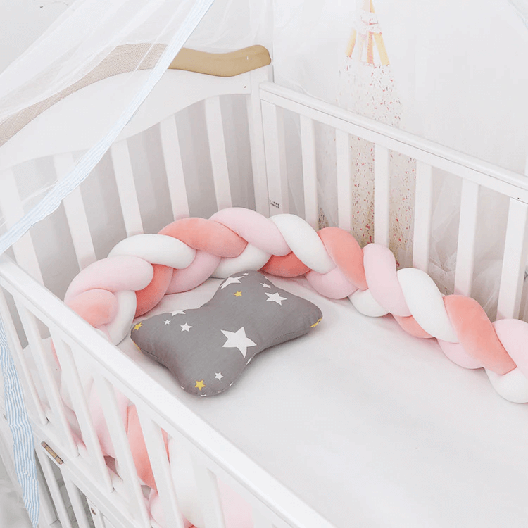 Hertha Baby Cot Bumper Braided buKKub