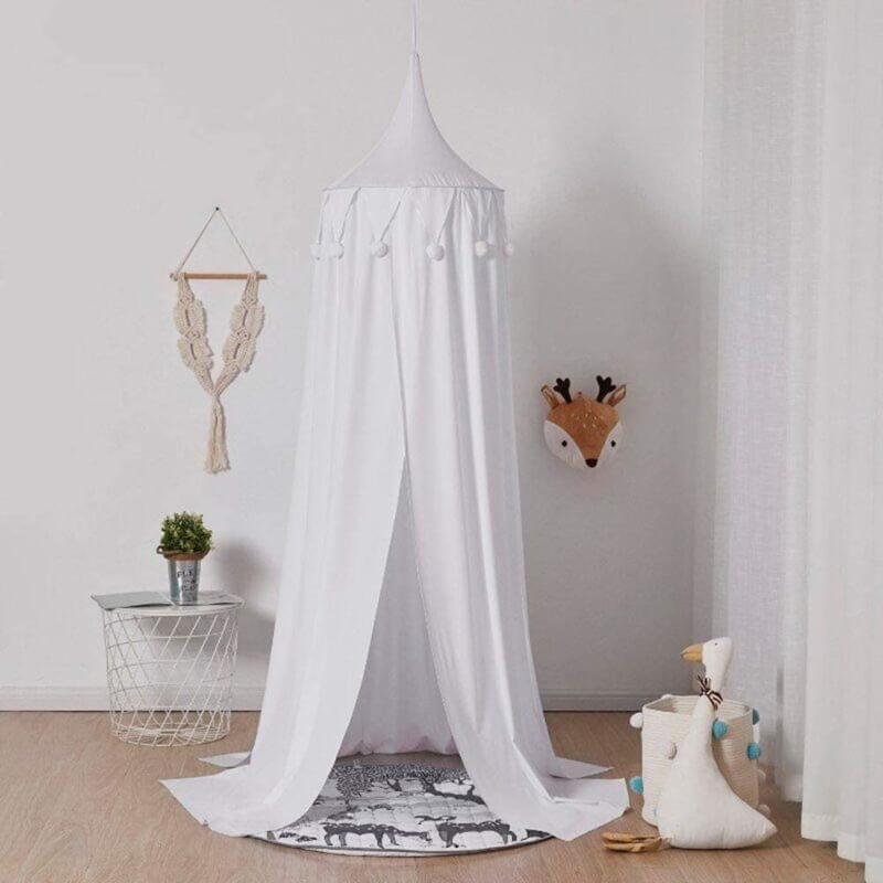Kyra-nursery-cot-canopy-white
