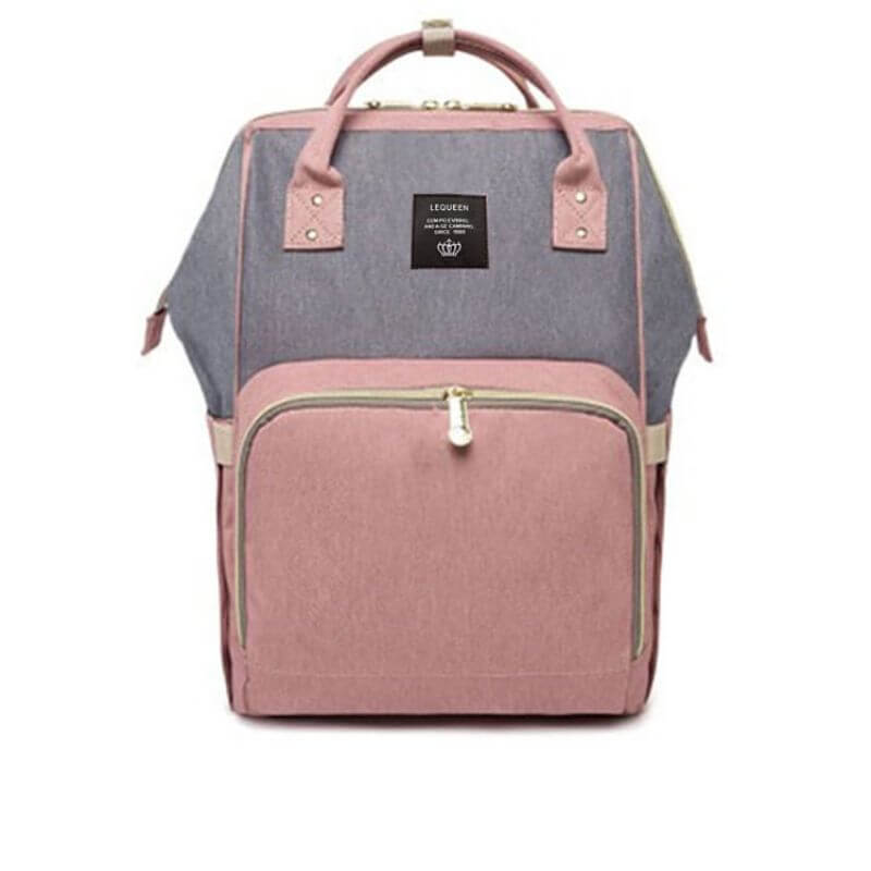Luna-Pink-Grey-Nappy-Bag