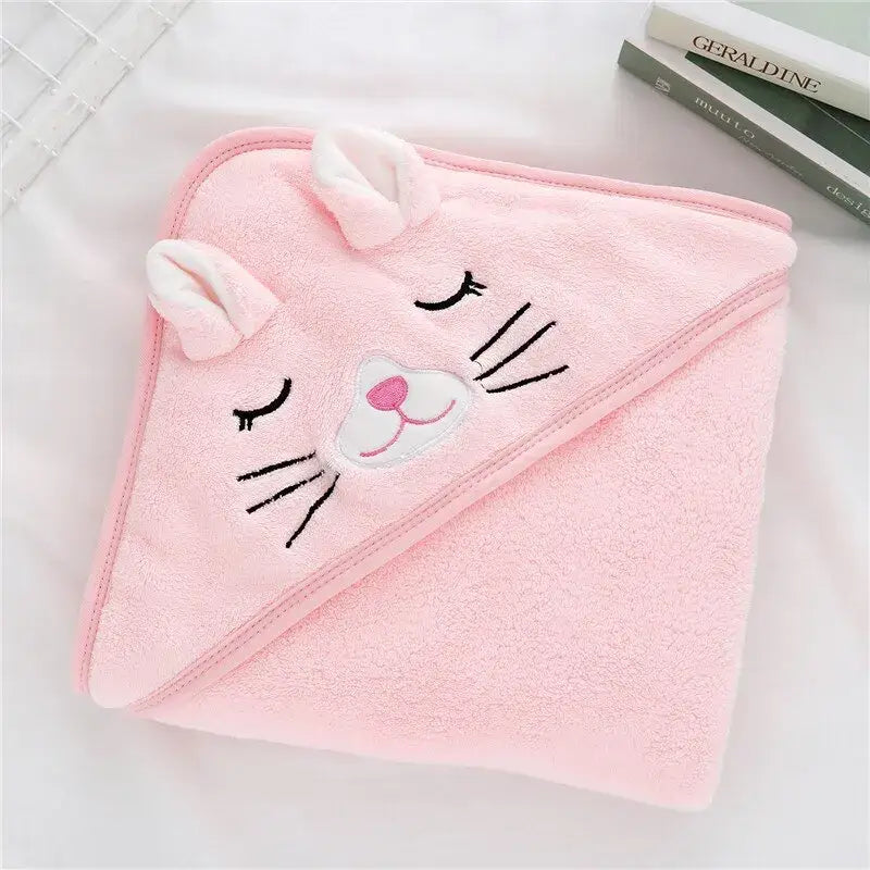 Adrian-Hooded-Baby-Bath-Towel-Pink