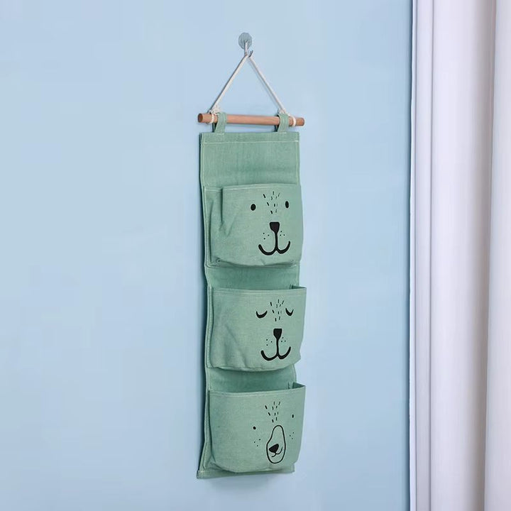 Bear-Wall-Hanging-Storage-Green