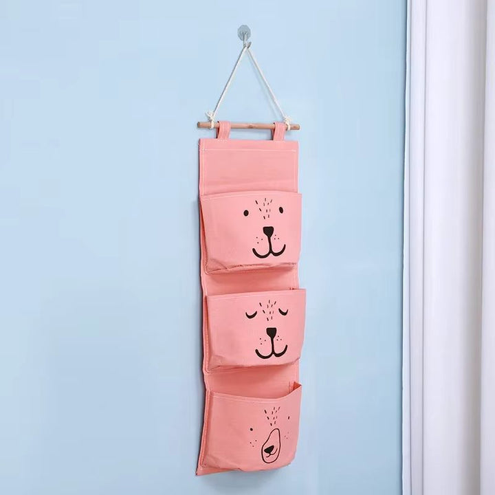 Bear-Wall-Hanging-Storage-Pink