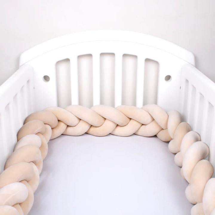 Beige-Royal-Braided-Crib-Bumper