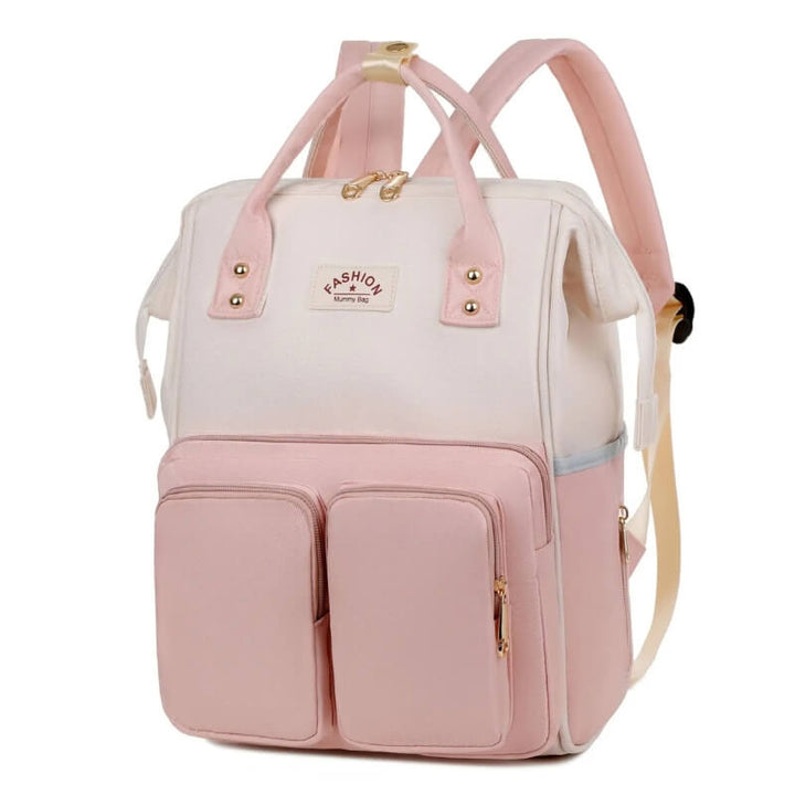 Eevi-Nappy-Bag-Backpack-Pink