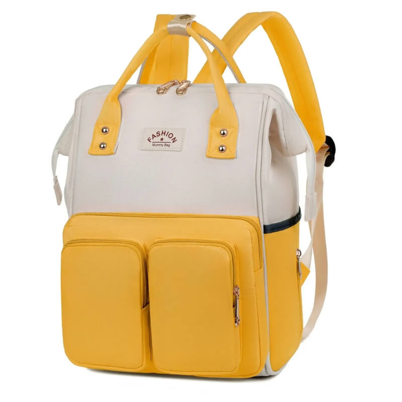 Eevi-Nappy-Bag-Backpack-Yellow