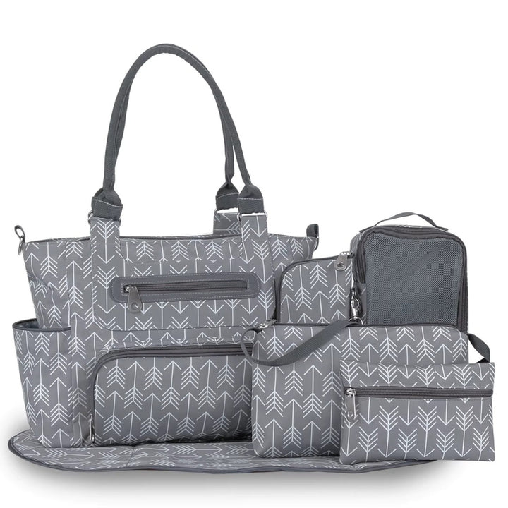 Lope-grey-nappy-bag-set
