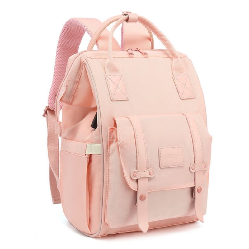 Stefan-Baby-Nappy-Backpack-Coral