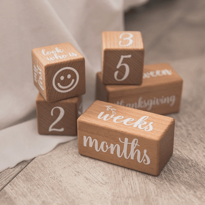 Baby Month Blocks