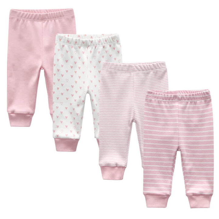 White-Pink-Baby-Leggings-Set