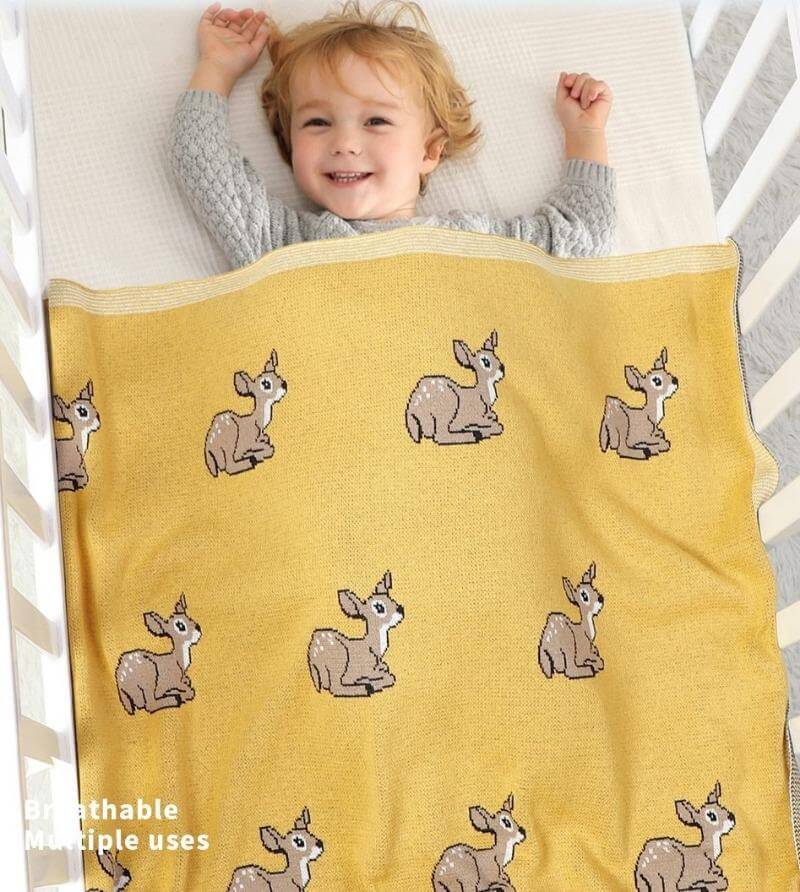 baby-girl-blanket-yellow-dear
