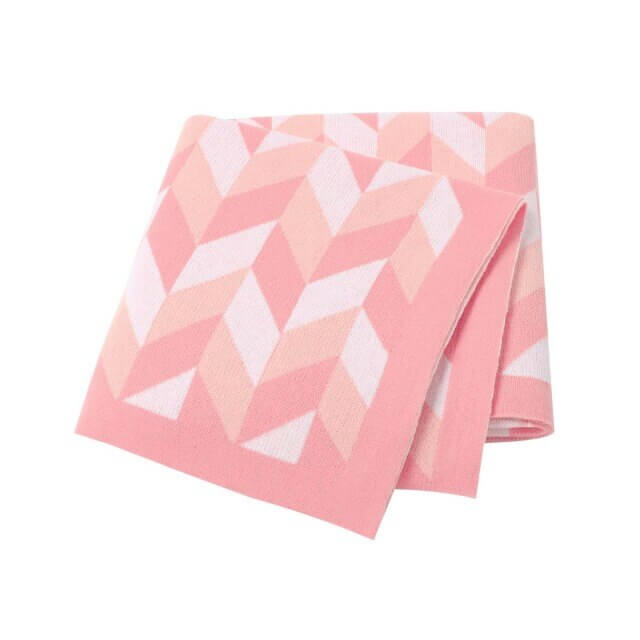 pink-baby-cot-blanket-chevrons
